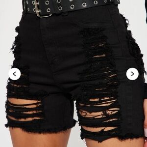Fashion Nova "tattered" shorts